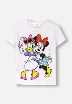 Coccodrillo tricou de bumbac pentru copii culoarea alb, LICENCE GIRL imagine