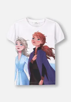 Coccodrillo tricou de bumbac pentru copii culoarea alb, LICENCE GIRL imagine