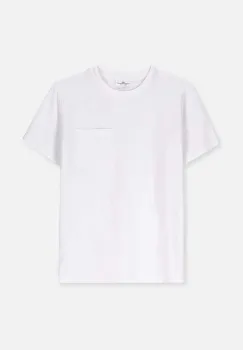 Coccodrillo tricou de bumbac pentru copii culoarea alb, neted, BASIC BOY imagine