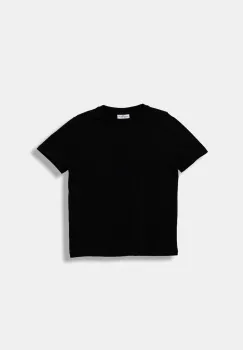 Coccodrillo tricou de bumbac pentru copii culoarea alb, uni, BASIC BOY imagine