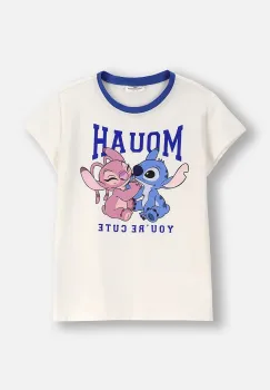 Coccodrillo tricou de bumbac pentru copii culoarea bej, LICENCE GIRL imagine