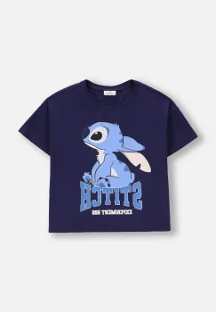 Coccodrillo tricou de bumbac pentru copii culoarea bleumarin, LICENCE GIRL imagine