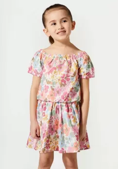 Coccodrillo tricou de bumbac pentru copii culoarea roz imagine