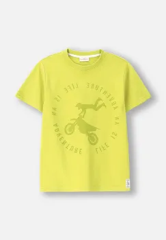 Coccodrillo tricou de bumbac pentru copii culoarea verde, cu imprimeu, EVERYDAY BOY imagine