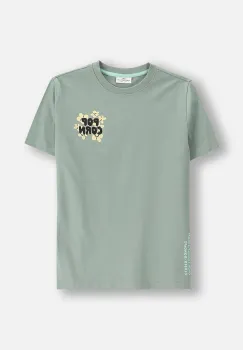 Coccodrillo tricou de bumbac pentru copii culoarea verde, cu imprimeu, EVERYDAY BOY imagine