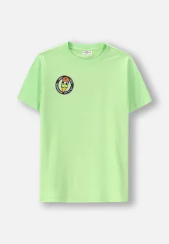 Coccodrillo tricou de bumbac pentru copii culoarea verde, cu imprimeu, EVERYDAY BOY imagine