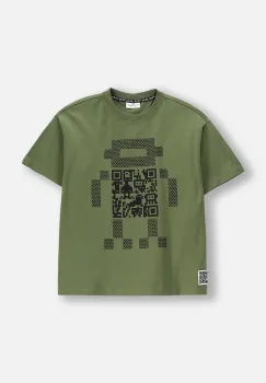 Coccodrillo tricou de bumbac pentru copii culoarea verde, cu imprimeu, GAMER BOY JUNIOR imagine