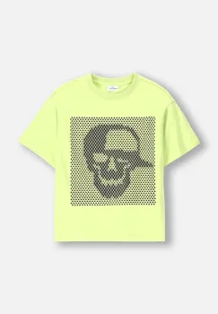 Coccodrillo tricou de bumbac pentru copii culoarea verde, cu imprimeu, SAGE TIME BOY JUNIOR imagine