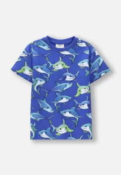 Coccodrillo tricou din bumbac cu imprimeu, IN THE SUN BOY KIDS imagine