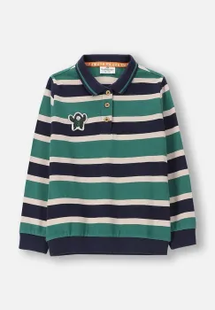 Coccodrillo tricouri polo din bumbac pentru copii cu imprimeu, YETI BOY KIDS imagine