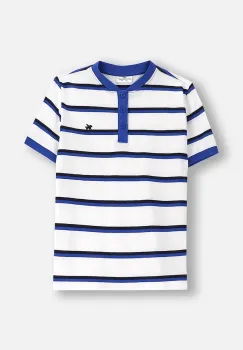 Coccodrillo tricouri polo din bumbac pentru copii culoarea alb, cu imprimeu, BACK TO SCHOOL BOY imagine