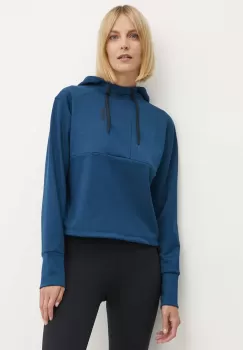 Colmar bluza femei, culoarea albastru marin, cu gluga, neted imagine