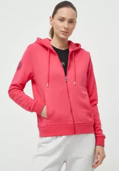 Colmar bluza femei, culoarea roz, cu gluga, neted imagine