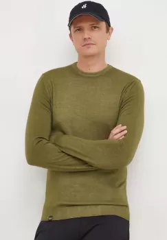 Colmar pulover de lana barbati, culoarea verde, light imagine