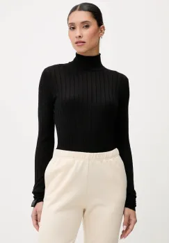 Colmar pulover de lana culoarea negru, light, cu turtleneck, 7907.2ZP imagine