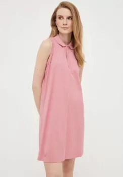 Colmar rochie din bumbac culoarea roz, mini, drept imagine