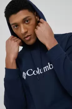 Columbia bluza barbati, culoarea albastru marin, cu imprimeu imagine