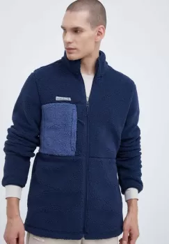 Columbia bluza barbati, culoarea albastru marin, neted imagine