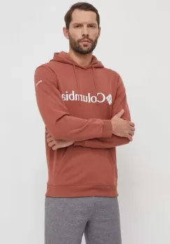 Columbia bluza barbati, culoarea rosu, cu gluga, cu imprimeu imagine