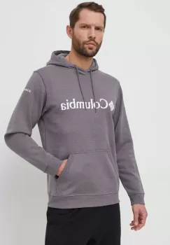 Columbia bluza barbati, culoarea rosu, cu gluga, cu imprimeu imagine