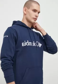 Columbia bluza barbati, culoarea rosu, cu gluga, cu imprimeu imagine