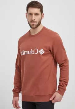 Columbia bluza barbati, culoarea rosu, cu imprimeu imagine