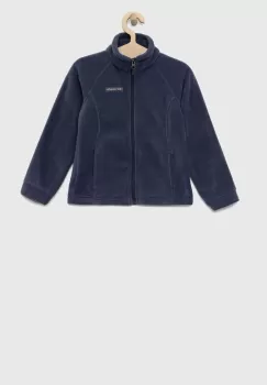 Columbia bluza copii Benton Springs Fleece culoarea albastru marin, neted imagine