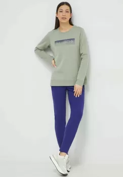 Columbia bluza femei, culoarea verde, cu imprimeu imagine