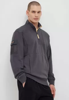 Columbia bluza Painted Peak barbati, culoarea gri, neted, 2074521 imagine