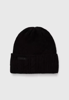 Columbia caciula culoarea negru, din tricot gros imagine
