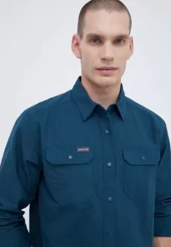 Columbia camasa barbati, culoarea verde, cu guler clasic, regular imagine