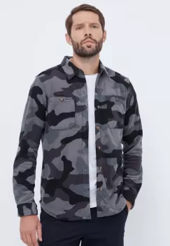 Columbia camasa Flare Gun barbati, culoarea negru, cu guler clasic, regular imagine