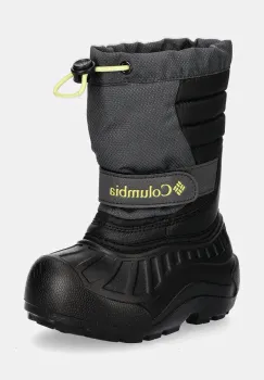 Columbia cizme de iarna copii POWDERBUG SNOWLITE culoarea negru, 2078922 imagine