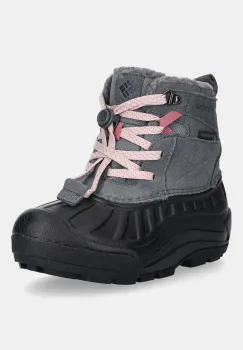 Columbia cizme de zapada din piele intoarsa YOUTH POWDERBUG ALPINE culoarea gri, 2128881 imagine