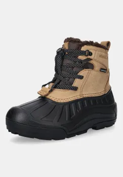Columbia cizme de zapada din piele intoarsa YOUTH POWDERBUG ALPINE culoarea maro, 2128881 imagine