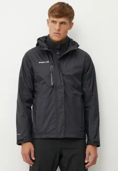 Columbia geaca de ploaie Pouring Adventure barbati, culoarea negru, 2117171 imagine