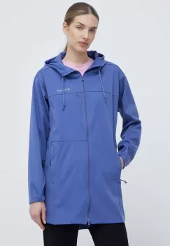 Columbia geaca Flora Park femei, culoarea verde, de tranzitie, 2034781 imagine