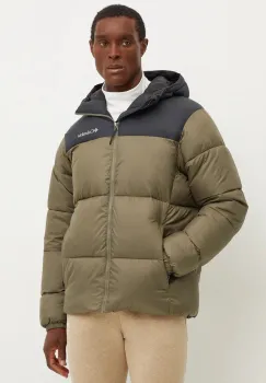 Columbia geaca Puffect barbati, culoarea verde, de iarna, 2086851 imagine