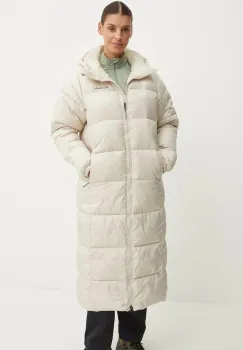 Columbia geaca Puffect femei, culoarea bej, de iarna, 2088451 imagine