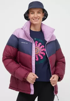 Columbia geaca Puffect femei, culoarea negru, de iarna imagine
