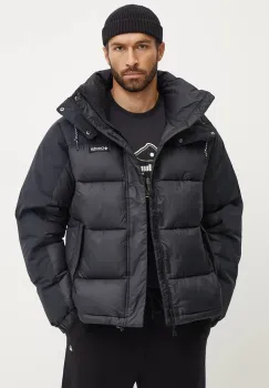 Columbia geaca Snowqualmie barbati, culoarea negru, de iarna, 2090761 imagine