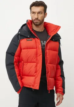 Columbia geaca Snowqualmie barbati, culoarea rosu, de iarna, 2090761 imagine