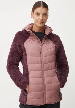 Columbia geaca sport Powder Lite Sherpa Hybrid culoarea roz, 2089521 imagine