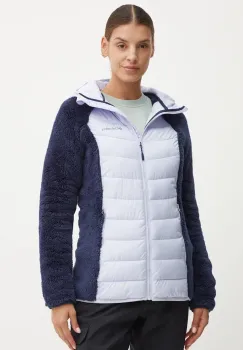 Columbia geaca sport Powder Lite Sherpa Hybrid culoarea violet, 2089521 imagine