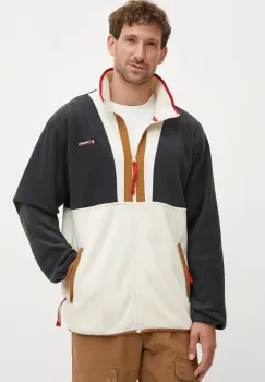 Columbia hanorac fleece Backbowl II Full Zip Fleece culoarea bej, modelator, 2090851 imagine