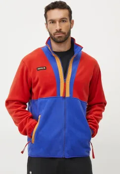 Columbia hanorac fleece Backbowl II Full Zip Fleece culoarea rosu, modelator, 2090851 imagine
