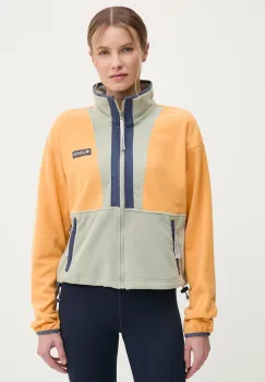 Columbia hanorac fleece Backbowl II FZ Fleece culoarea verde, modelator, 2092163 imagine