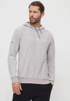 Columbia hanorac fleece culoarea gri, cu gluga, cu imprimeu imagine