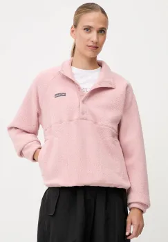 Columbia hanorac fleece Jasper culoarea roz, uni, 2142381 imagine