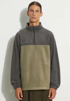 Columbia hanorac fleece Steens Mountain Half Zip culoarea gri, neted, 1620191 imagine